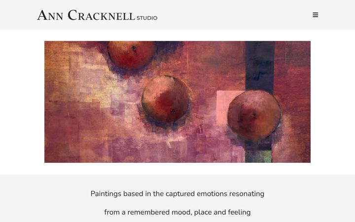 Captura de pantalla de anncracknellpainter.com