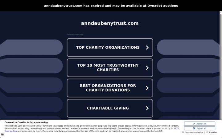 Screenshot of anndaubenytrust.com