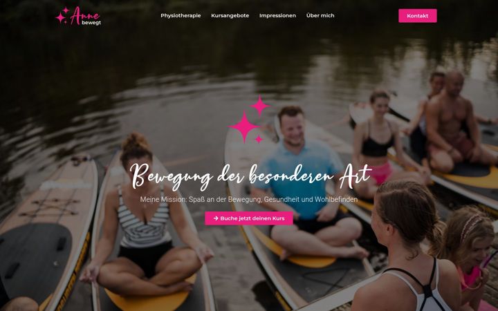 Captura de pantalla de anne-bewegt.com