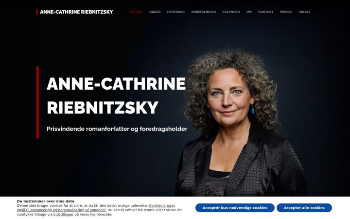 Screenshot of anne-cathrineriebnitzsky.dk