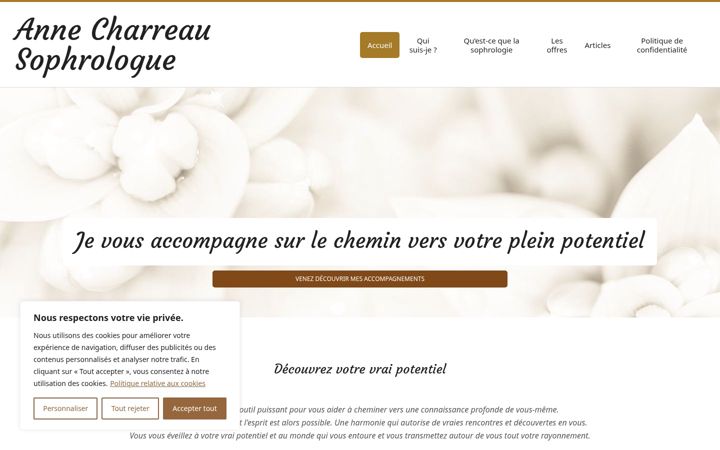 Screenshot of anne-charreau.fr
