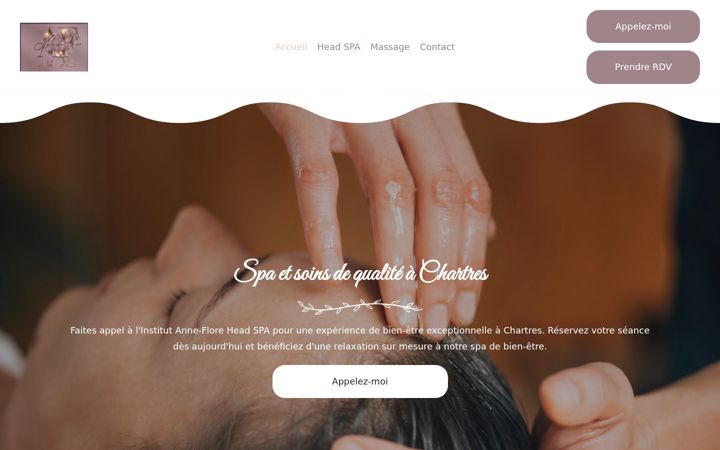 Screenshot of anne-floreheadspa.fr