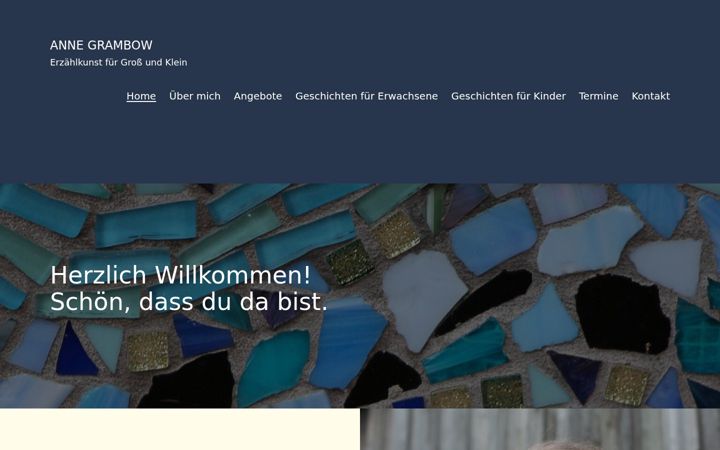 Screenshot of anne-grambow.de