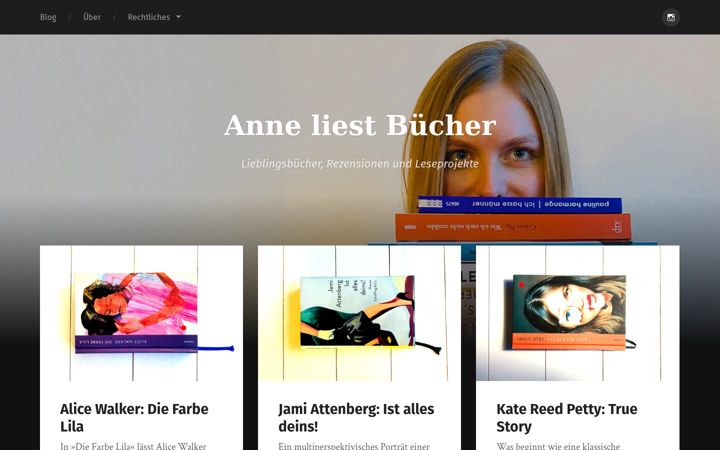 Zrzut ekranu anne-liest-buecher.de
