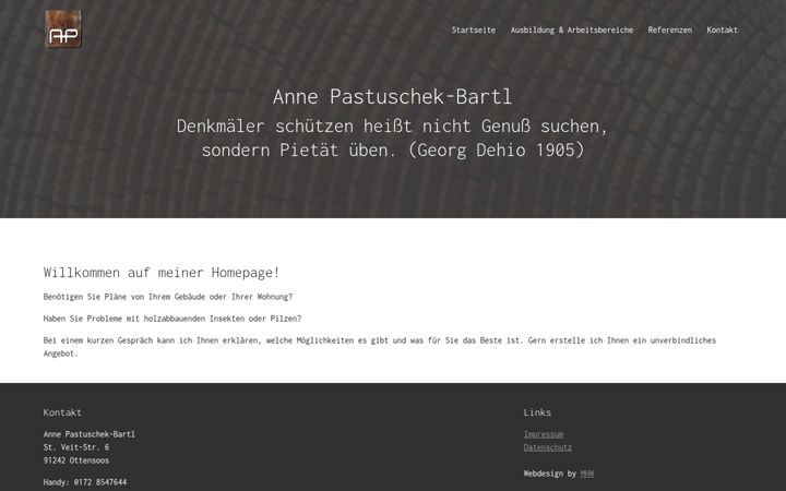 Screenshot of anne-pastuschek-bartl.de