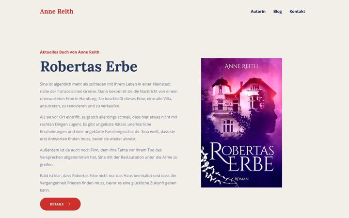 Screenshot of anne-reith.de