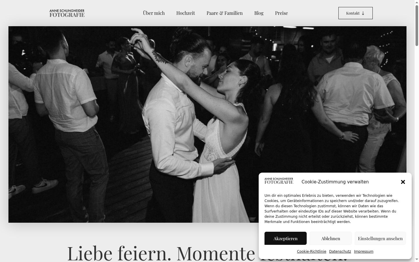 Screenshot tal-banner tal-kunsens muri qabel kwalunkwe interazzjoni