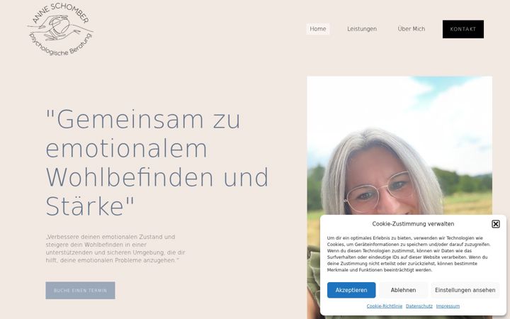 Screenshot of anne-schomber.de