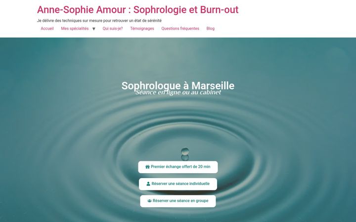 Screenshot of anne-sophie-amour.fr