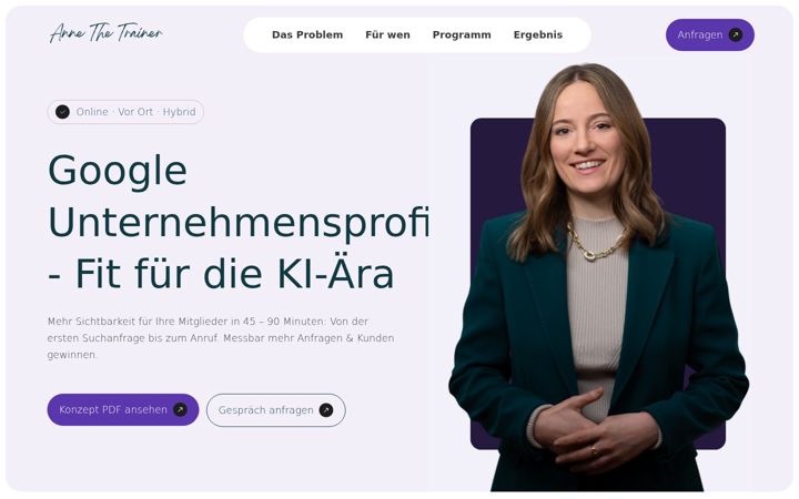 Screenshot of anne-the-trainer.com