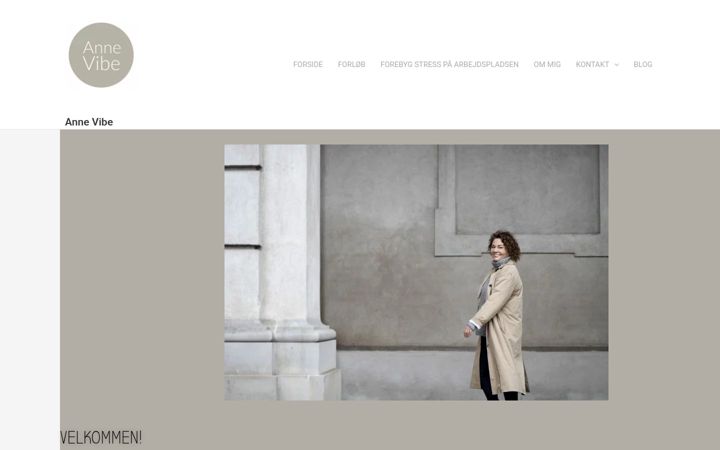 Screenshot of anne-vibe.dk