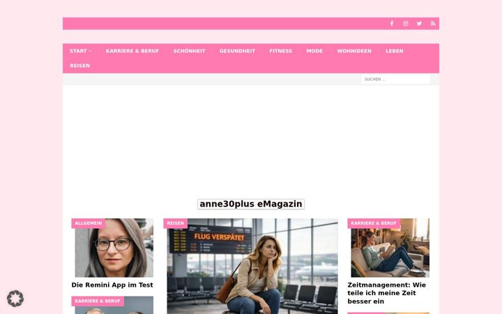 Screenshot of anne30plus.de