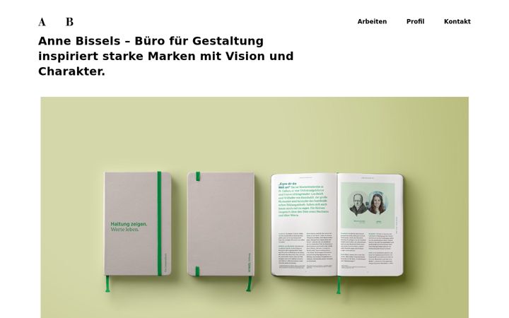 Screenshot of annebissels.de