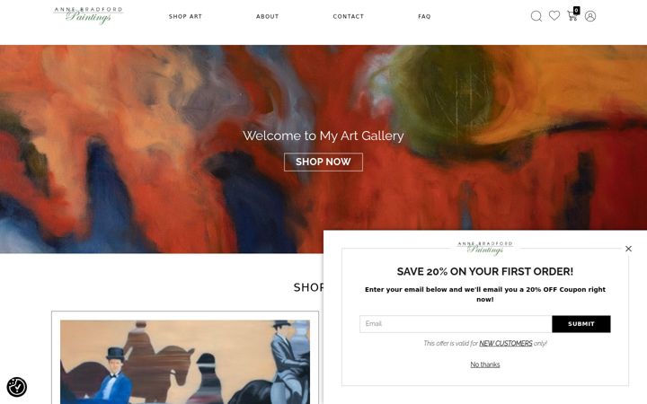Screenshot του annebradford.com
