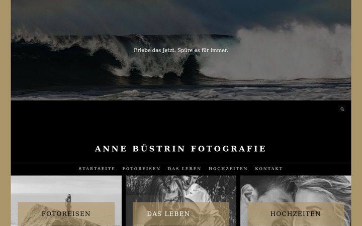 Screenshot of annebuestrin.de