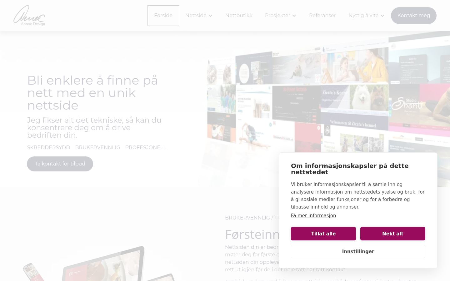 Capture d'écran de la bannière de consentement affichée avant toute interaction