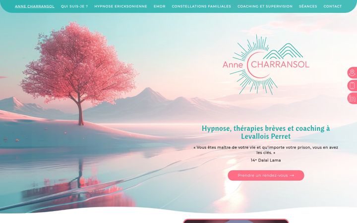 Screenshot of annecharransol.fr
