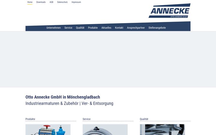 Screenshot of annecke.de