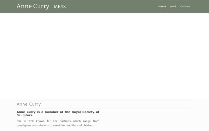 Screenshot of annecurry-sculpture.co.uk