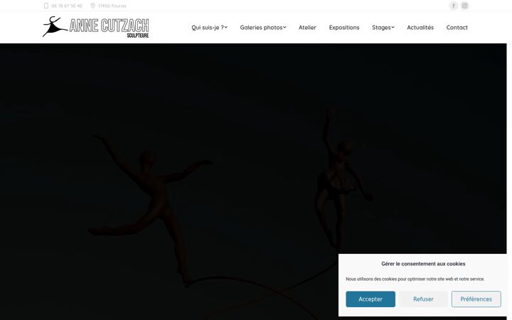 Screenshot of annecutzach.com