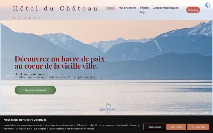Screenshot of annecy-hotel.com
