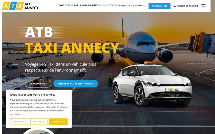 Screenshot of annecy-taxi-bardet.fr