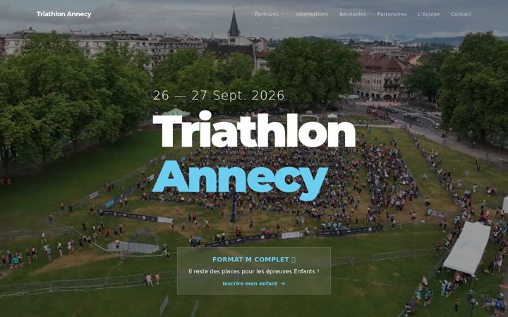 Screenshot of annecy-triathlon.com