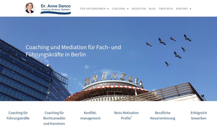 Screenshot of annedanco.de