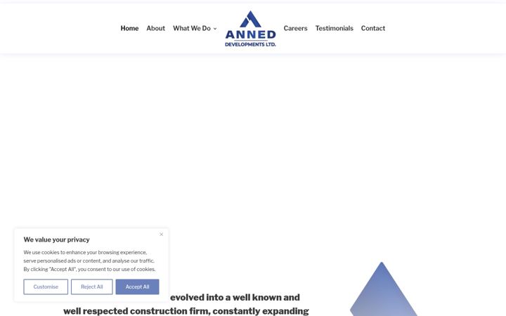 Screenshot of anneddevelopments.co.uk