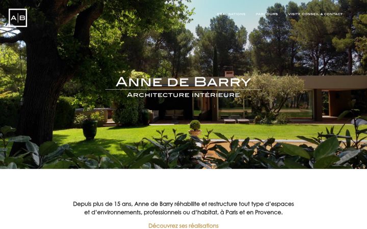 Екранна снимка на annedebarry.com