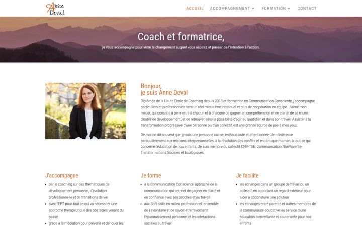 Screenshot of annedeval.fr