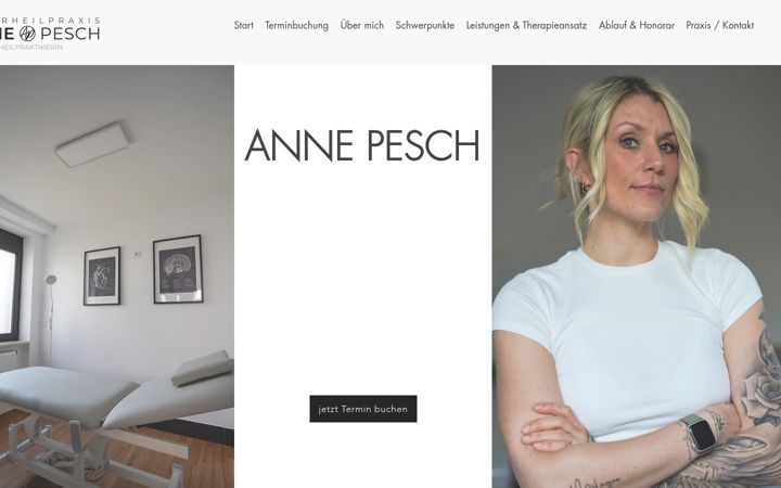 Screenshot of annefeiter.de