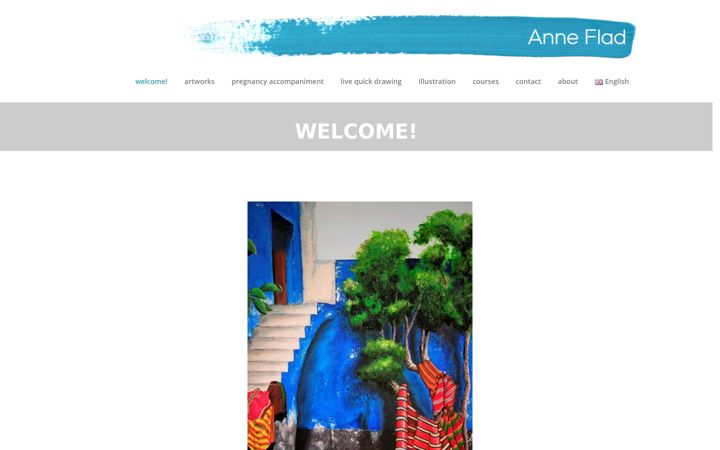 Екранна снимка на anneflad.com