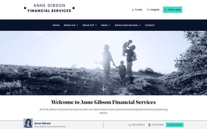 Zrzut ekranu annegibsonsjp.co.uk