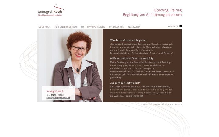 Screenshot of annegret-koch.de
