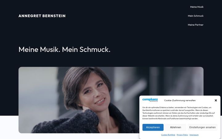 Zrzut ekranu annegretbernstein.de
