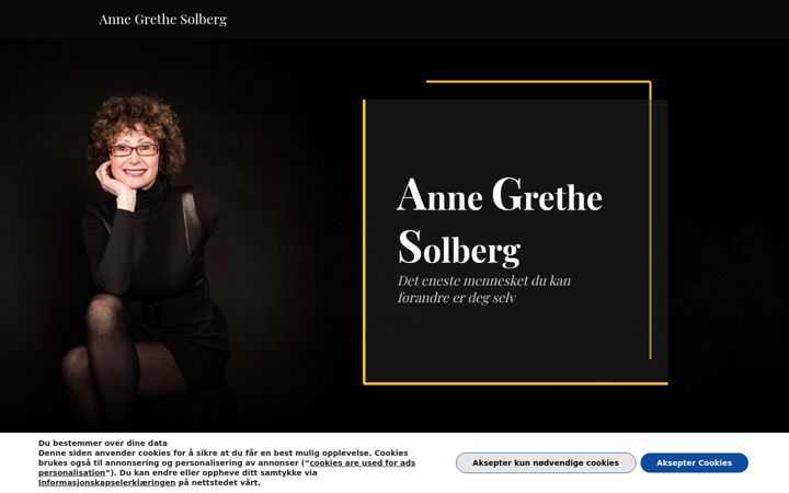 Screenshot stránky annegrethesolberg.no