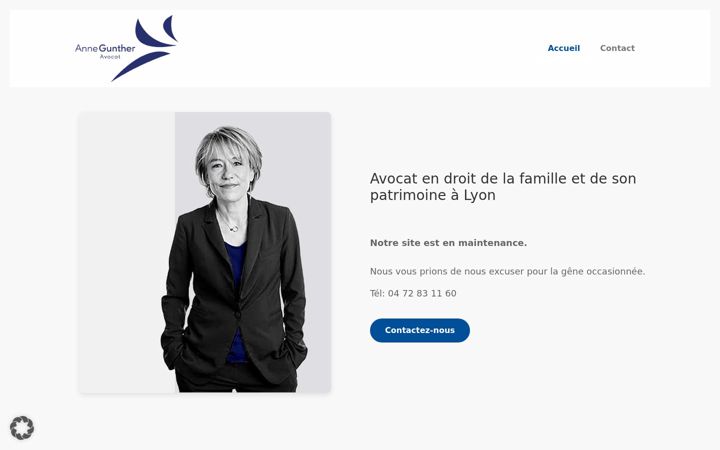 Screenshot of annegunther.fr