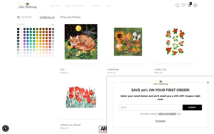 Screenshot of annehathawaydesigns.com