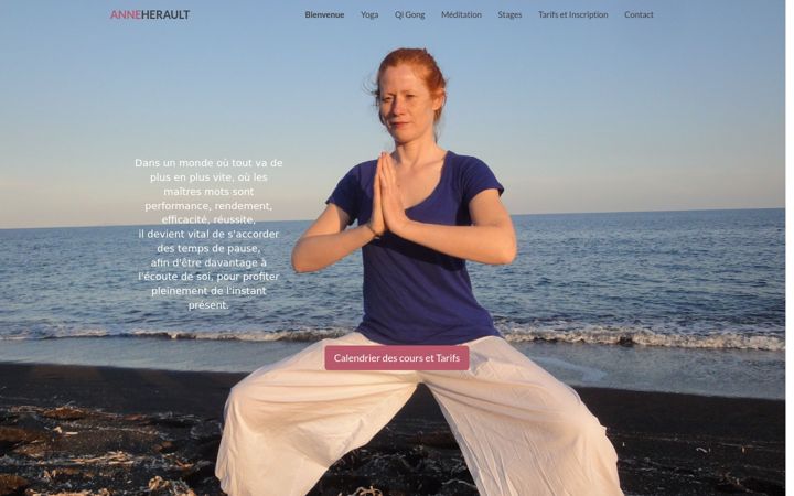 Screenshot of anneherault.fr