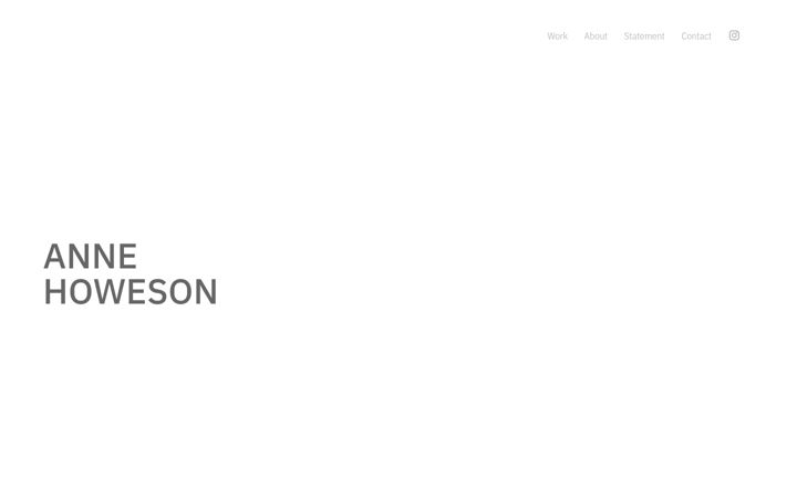 Screenshot of annehoweson.com