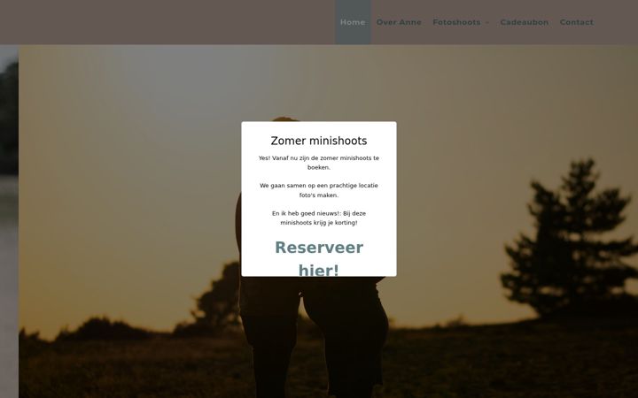Screenshot von annejacobsfotografie.nl