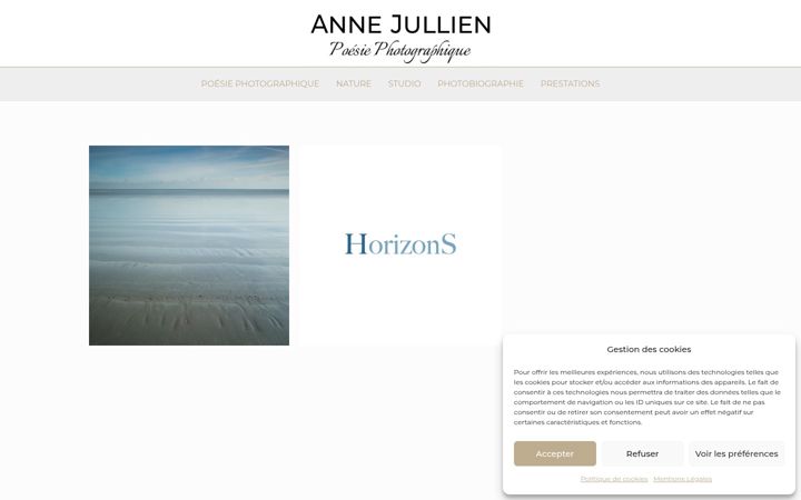 Screenshot of annejullien.ch
