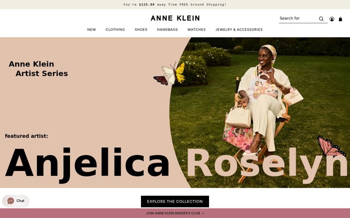Screenshot von anneklein.com