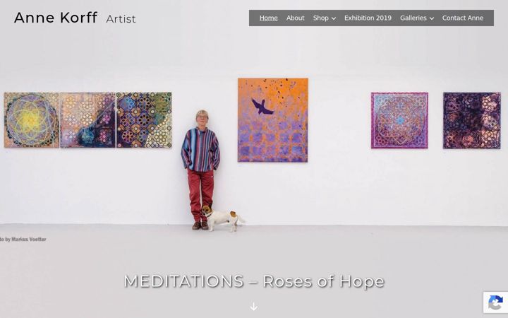 Screenshot of annekorff.com