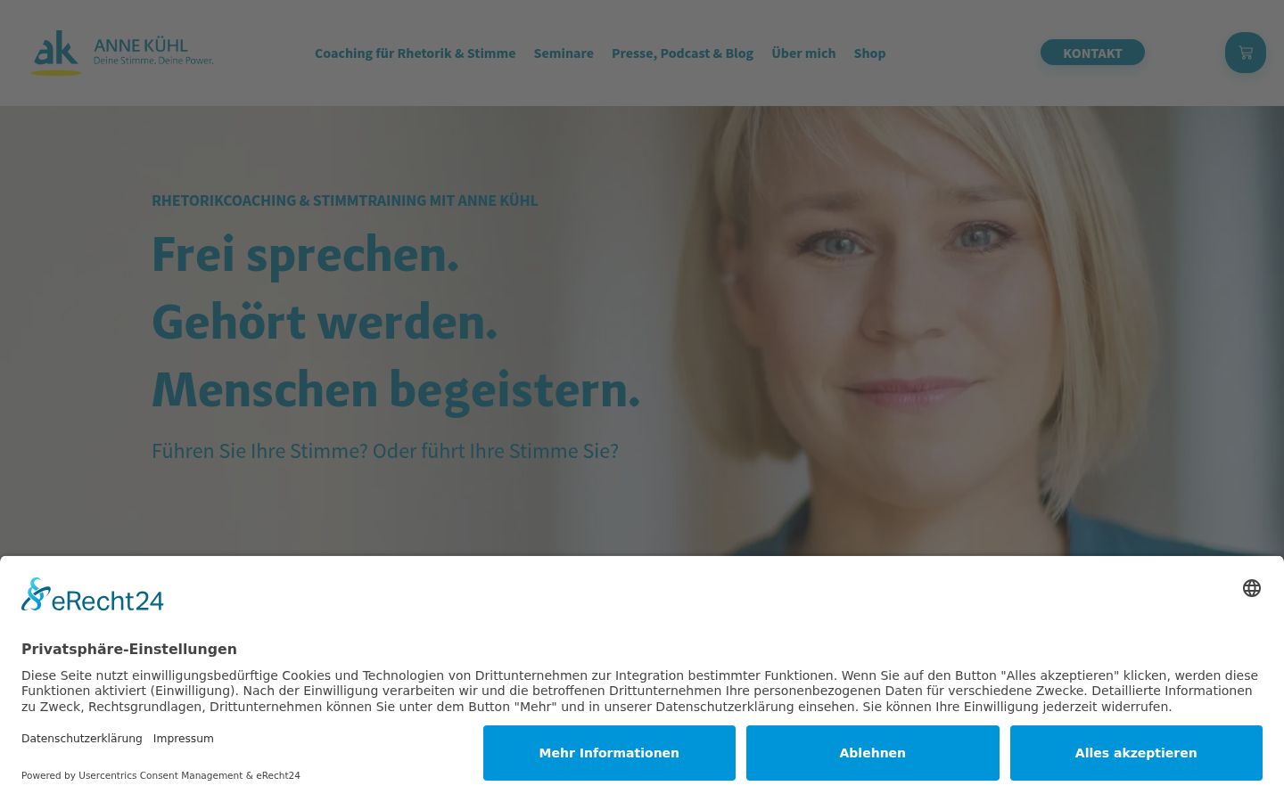 Screenshot tal-banner tal-kunsens muri qabel kwalunkwe interazzjoni