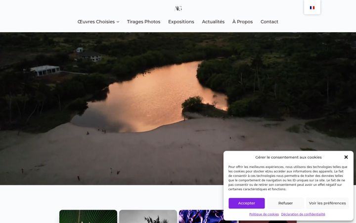 Screenshot of annelauregueret.com