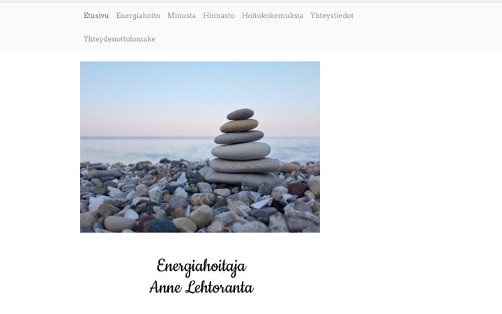 Screenshot of annelehtoranta.com