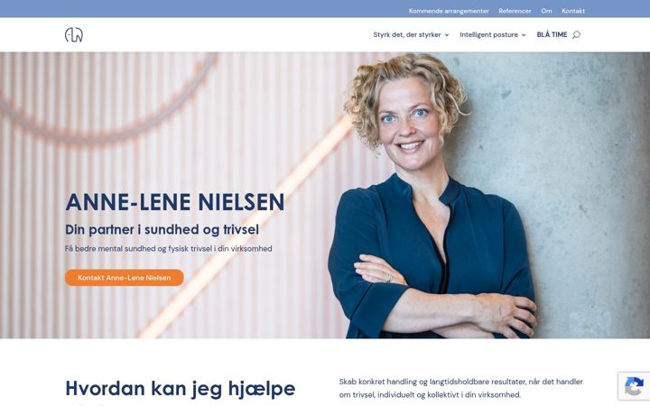 Екранна снимка на annelenenielsen.dk