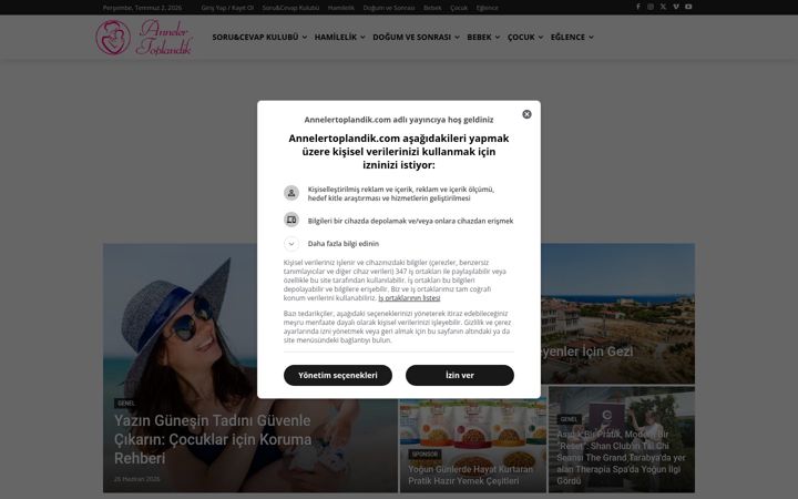 Screenshot of annelertoplandik.com